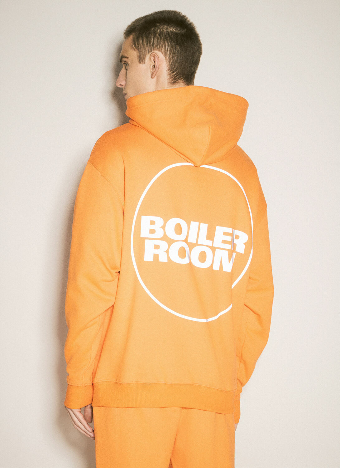 Boiler Room Logo Print Hooded Sweatshirt