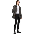 Hugo Grey Wool Balno Peacoat