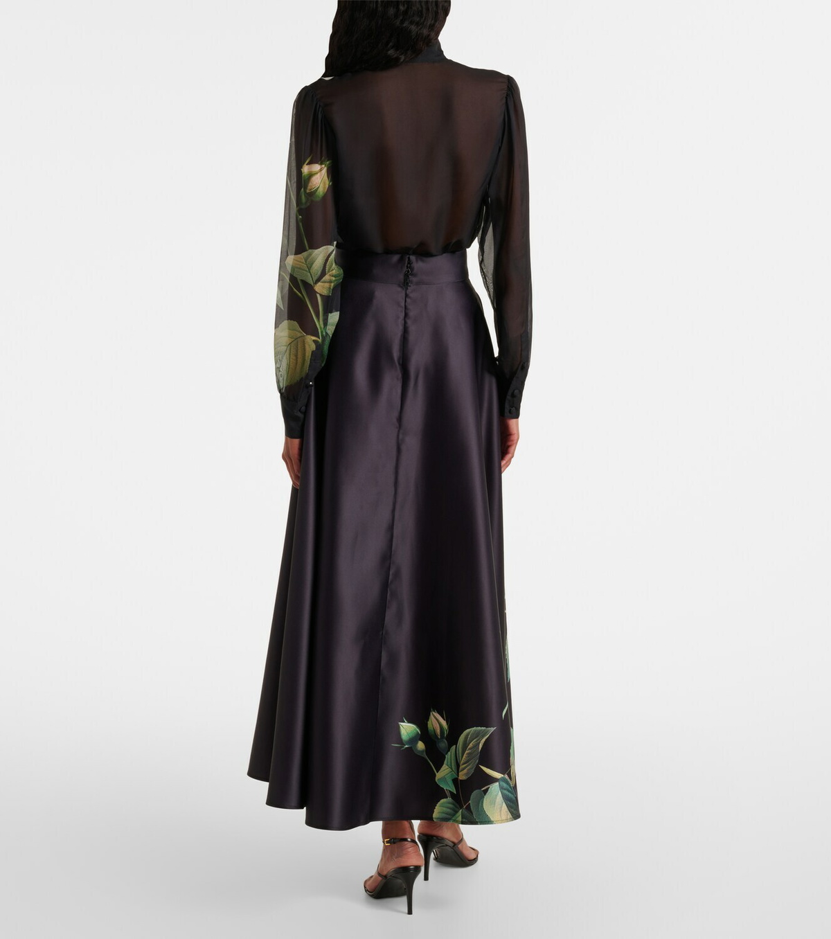Leo Lin Rosalyn floral maxi skirt