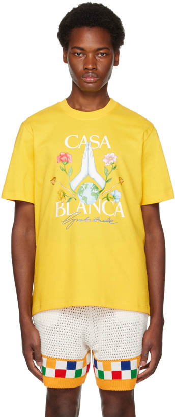 Photo: Casablanca Yellow Gratitude T-Shirt