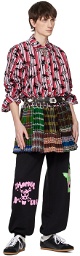 Chopova Lowena Multicolor Ripol Remnant Miniskirt