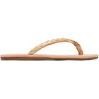 Ancient Greek Sandals Beige Saionara Raffia Flip-Flops