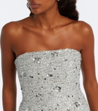 Simkhai Kit sequined tweed bustier dress