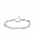 Maple Men's Steely Bracelet in Silver