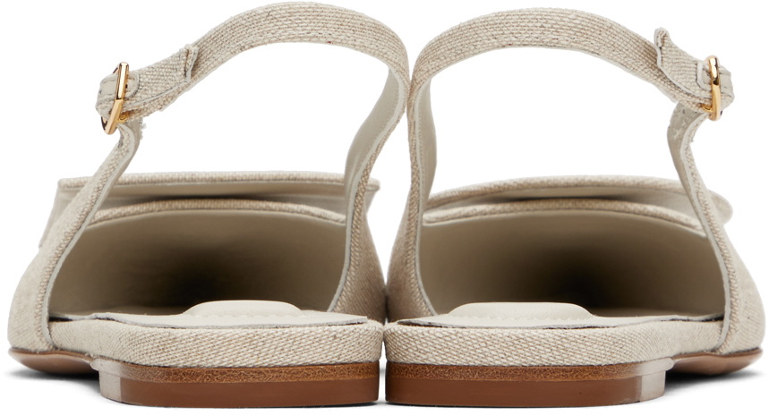 JACQUEMUS Off-White La Casa 'Les slingbacks Duelo plates' Ballerina Flats