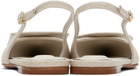 JACQUEMUS Off-White La Casa 'Les slingbacks Duelo plates' Ballerina Flats