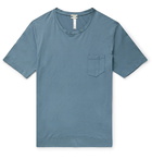 Massimo Alba - Panarea Watercolour-Dyed Cotton-Jersey T-Shirt - Blue