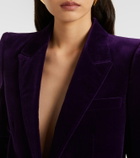 Tom Ford Single-breasted cotton velvet blazer