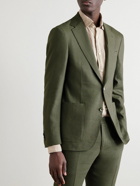 Canali - Linen and Wool-Blend Suit Jacket - Green