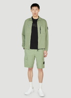 Stone Island - Compass Patch Bermuda Shorts in Green