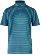G/FORE - Striped Tech-Jersey Polo Shirt - Blue