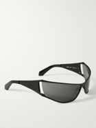 Off-White - Luna Cat-Eye Acetate and Gunmetal-Tone Sunglasses
