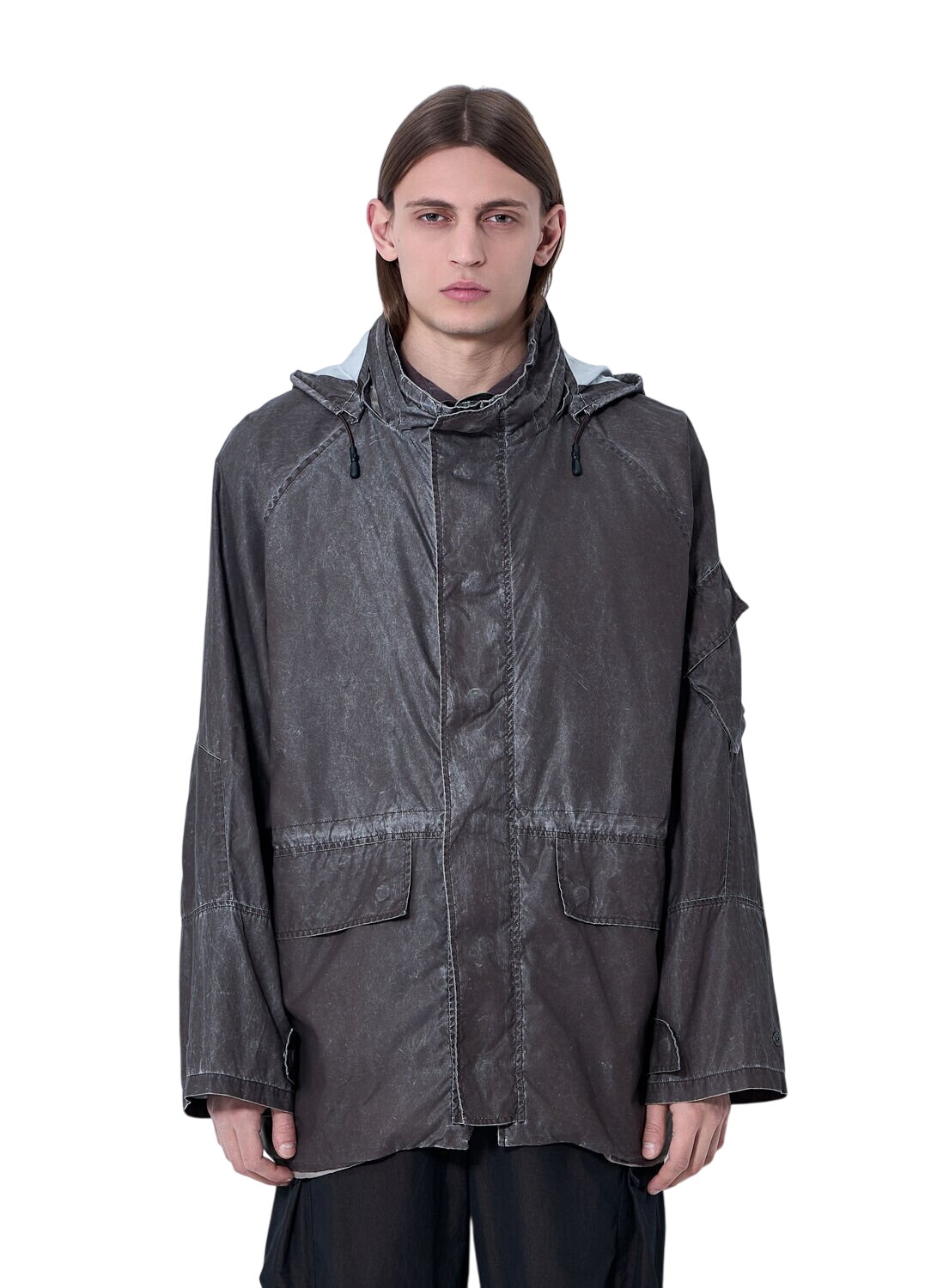 Our Legacy Brown Long DB Buta Coat Our Legacy