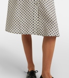 Prada Polka-dot silk shirt dress