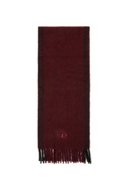 Diesel Jacquard wool scarf in burgundy - Scarf - Unisex - Red