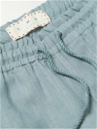 SMR Days - Linen Drawstring Shorts - Blue