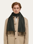 Ferragamo Mens Double face scarf in Green