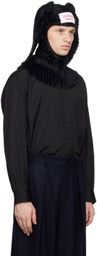 Charles Jeffrey LOVERBOY Black Fluffy Rabbit Balaclava