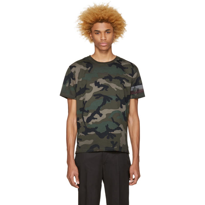 Photo: Valentino Green Authentic Camo T-Shirt