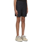 Robert Geller Black The Textured Shorts