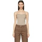 Lemaire Taupe Second Skin Tank Top