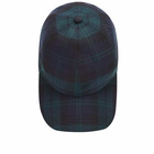 A.P.C. Men's Charlie Check Wool Cap in Khaki