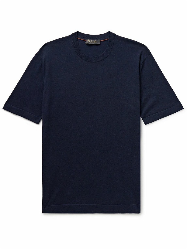 Photo: Loro Piana - Cotton T-Shirt - Blue