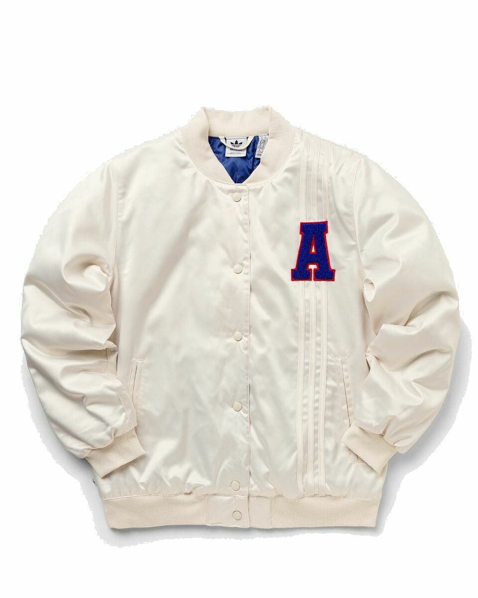 Photo: Adidas Varsity Jacket White - Womens - College Jackets