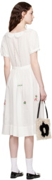 Sandy Liang White Beetle Midi Dress