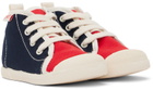 TINYCOTTONS Baby Navy Color Block Sneakers