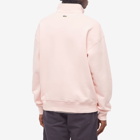 Lacoste Men's Robert Georges Core Half Zip Sweat in Flamingo