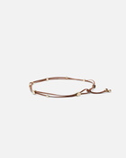Pinko Tubular Leather Belt With Golden Metal Nuggets Lion Brown   Brushed Gold