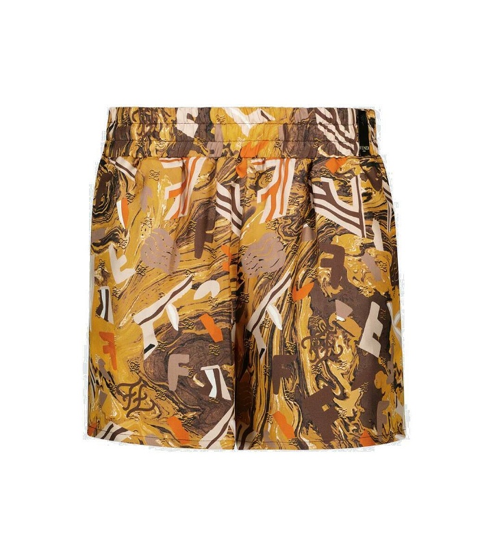 Photo: Fendi Printed silk shorts