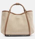 Max Mara Marin Small leather-trimmed top-handle bag