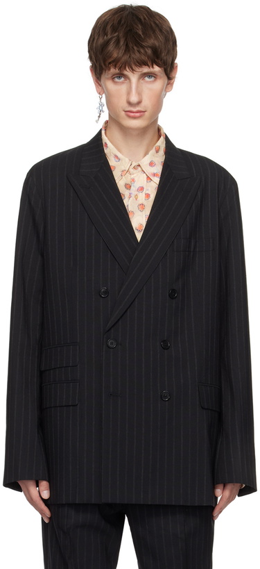 Photo: Acne Studios Black Pinstripes Blazer