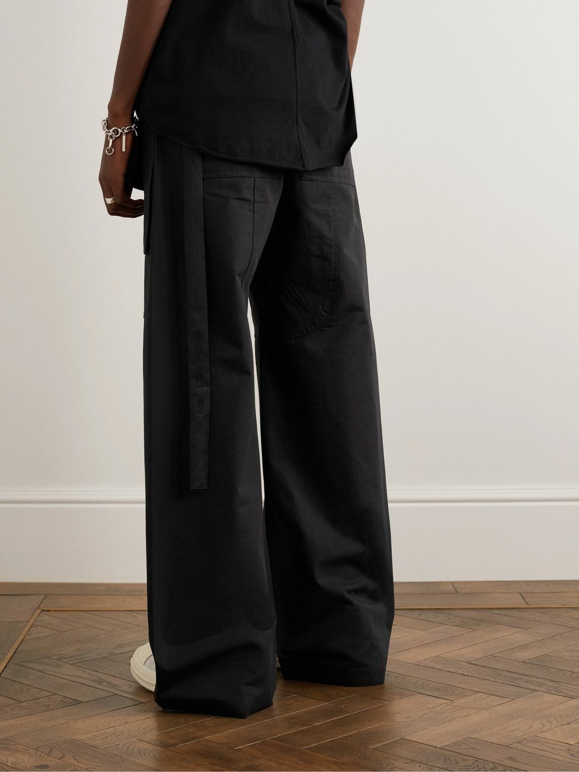 パンツ RICK OWENS Women Straight Pants RP02C1352 BLACK RICK OWENS - PANTS - Rick Owens