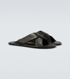 Saint Laurent Carlyle leather sandals