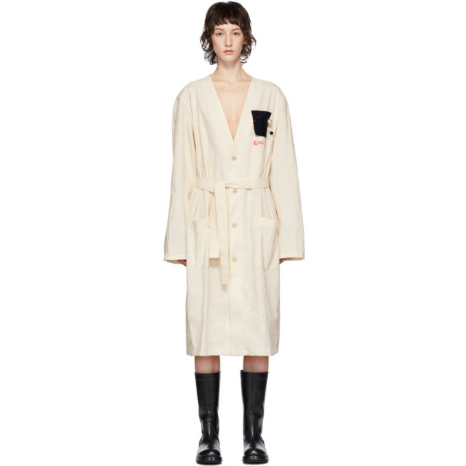 Raf Simons Off-White Raglan Labo Coat Raf Simons