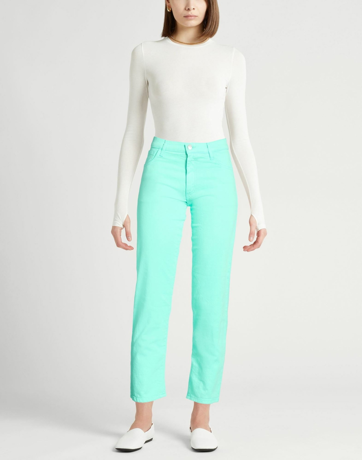 Jucca Womens Jeans Light in Green
