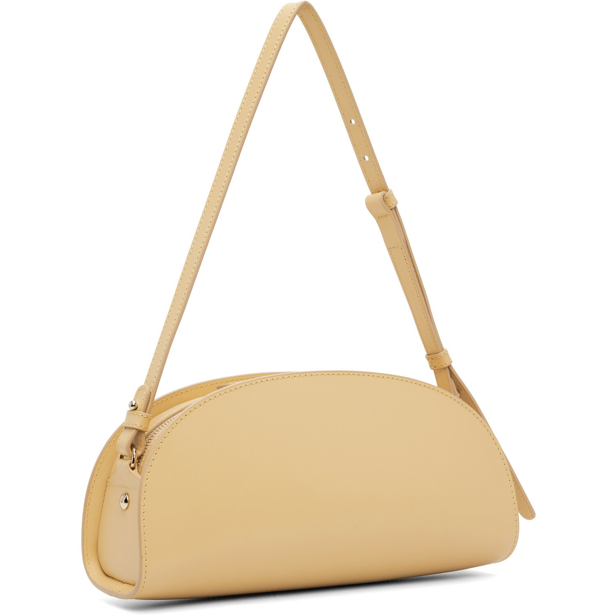 A.P.C. Beige Demi-Lune Shoulder Bag
