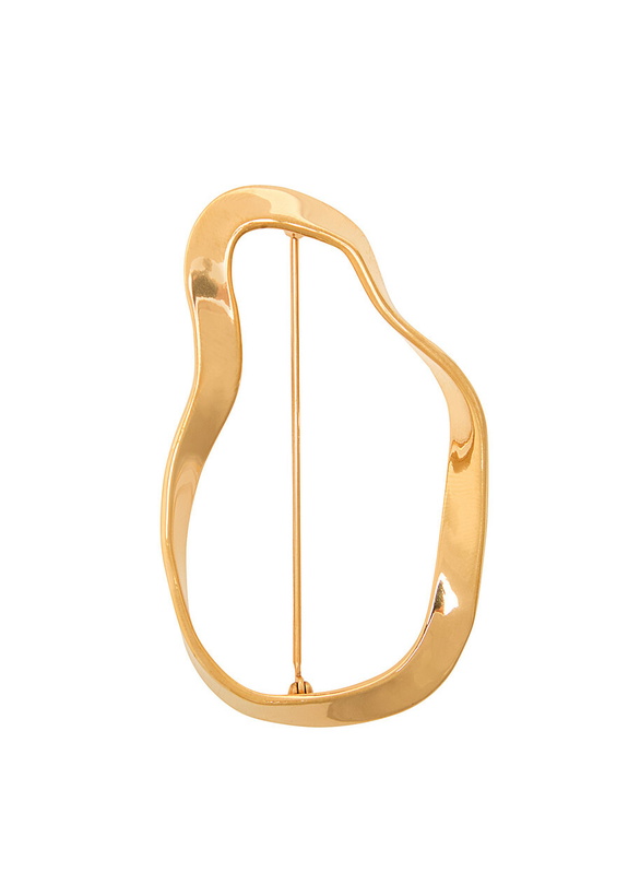 Photo: Agmes Vera 18kt Gold Vermeil Brooch - One Size