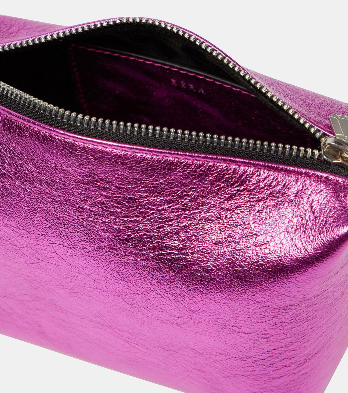 Eéra Moonbag metallic leather clutch