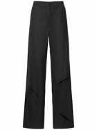 GAUCHERE - Cutout Wool Pinstripe Straight Pants