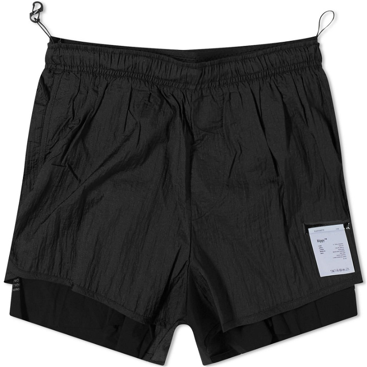 Photo: Satisfy Men's Rippy 3" Trail Shorts in Black