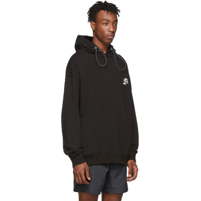 C2H4 Black Company Logo Hoodie C2H4