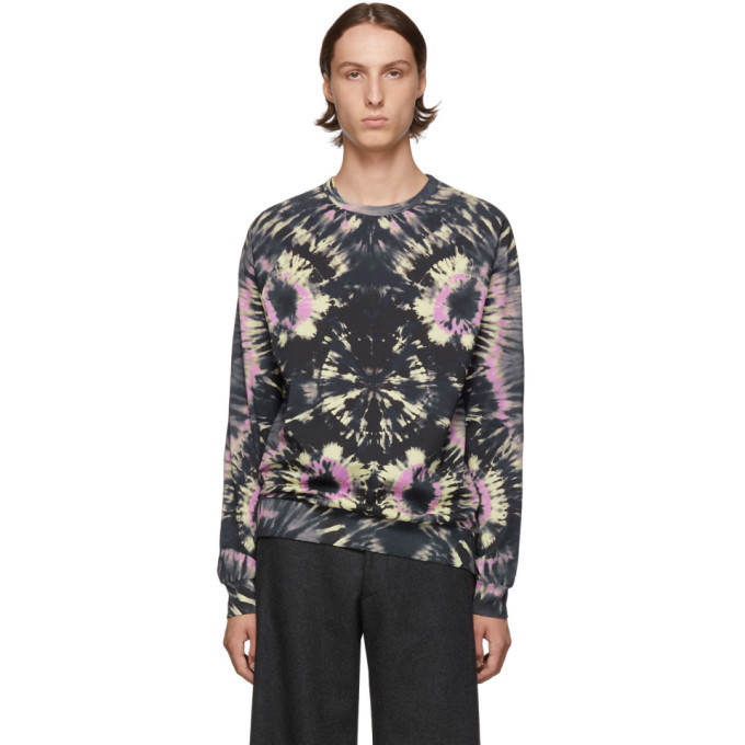 Photo: Dries Van Noten Navy Haskell Long Sleeve T-Shirt