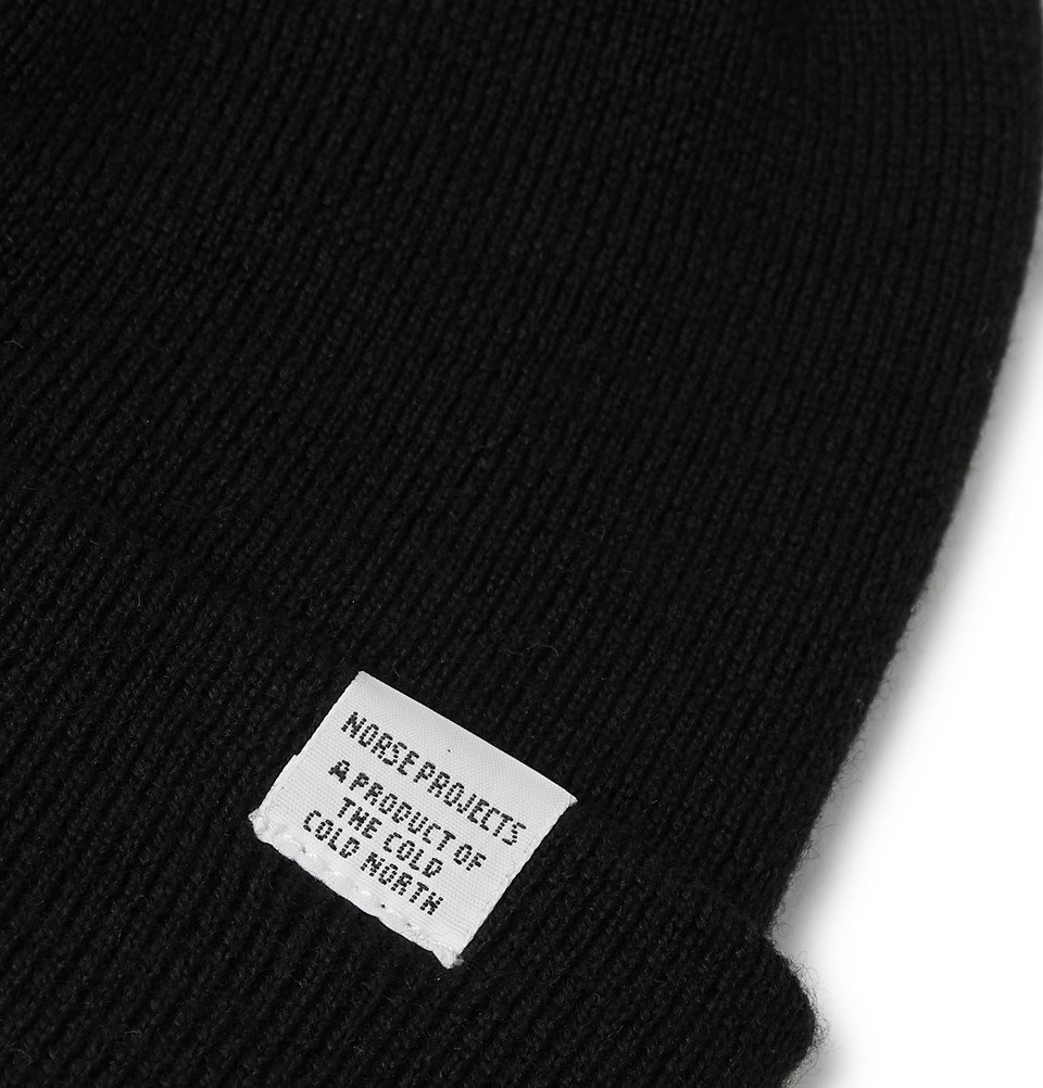 Norse Projects - Merino Wool Beanie - Black Norse Projects