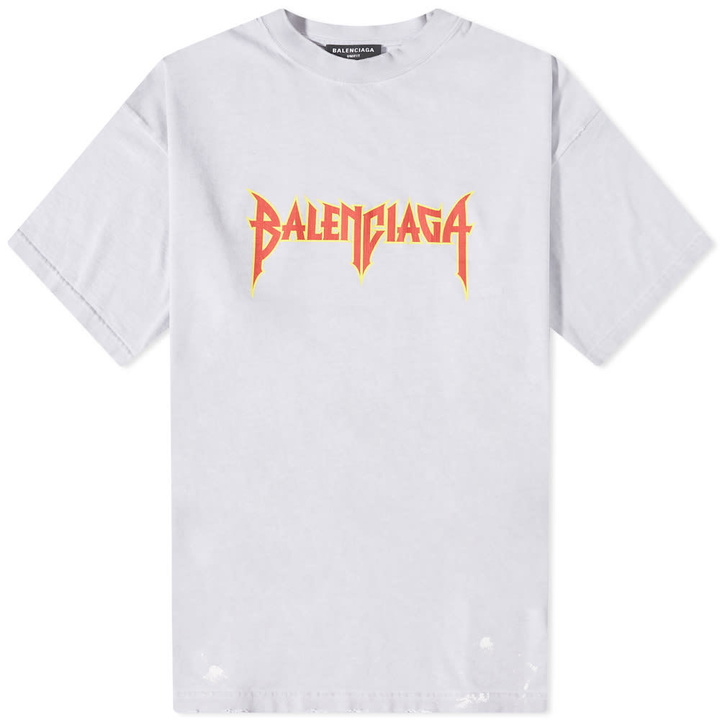 Photo: Balenciaga Metal Logo Oversized Tee