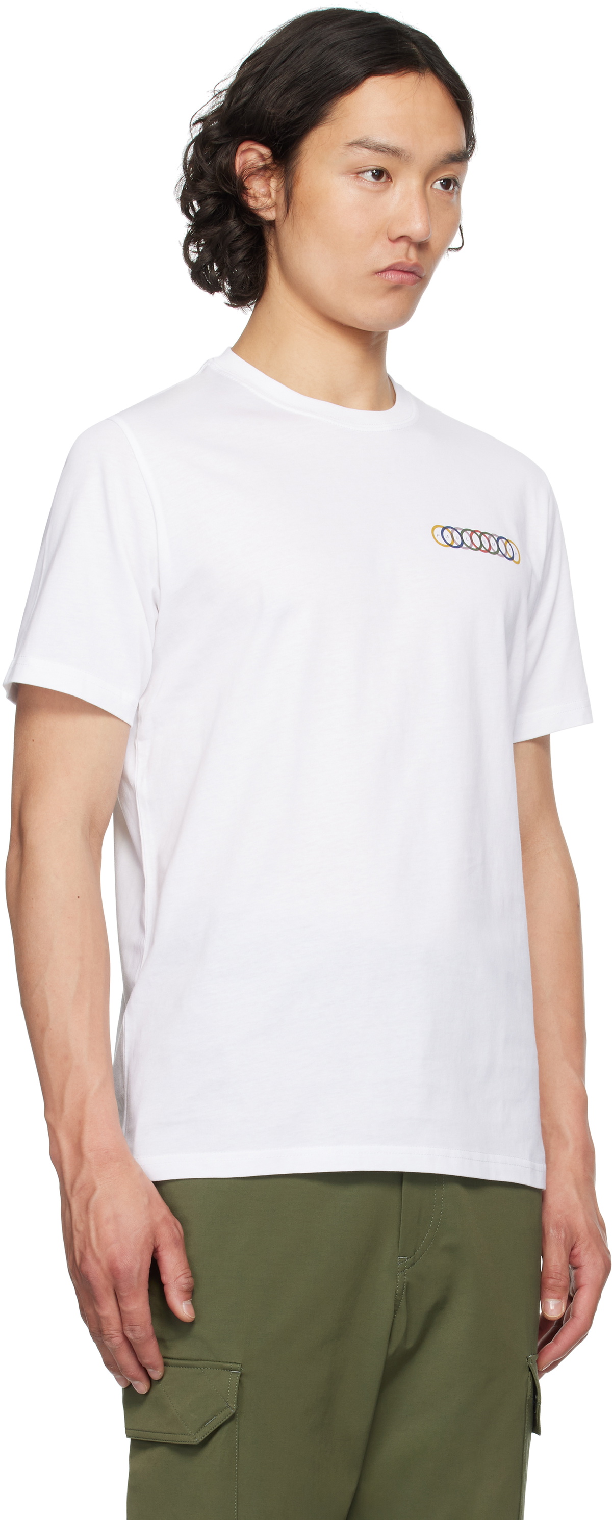 PS by Paul Smith White Overlapping Circles T-shirt