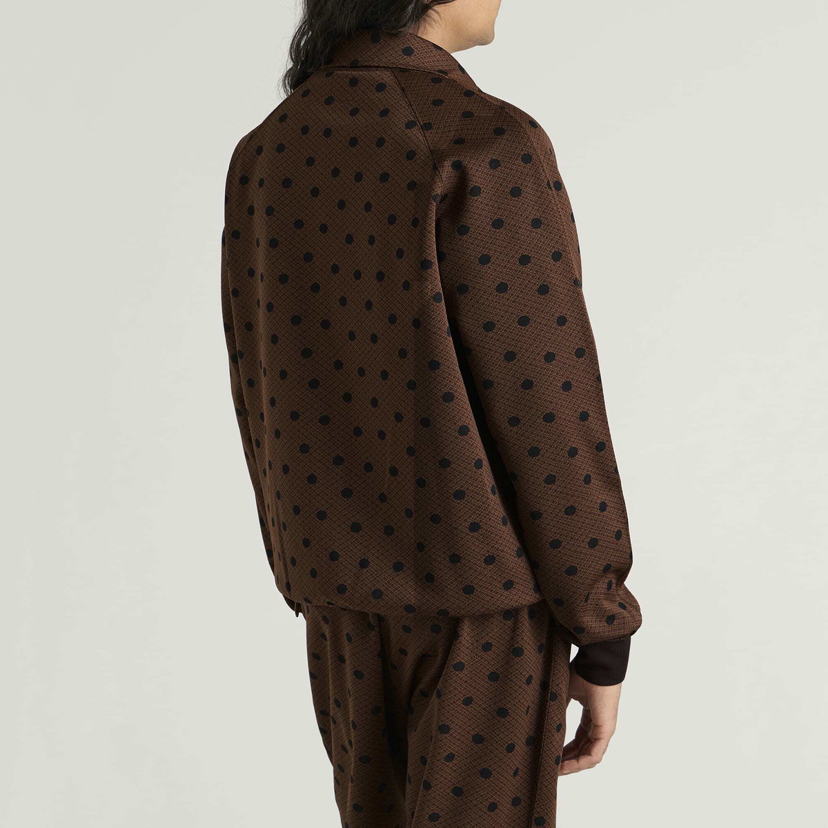 Needles Men's Poly Jacquard Track Jacket in Polka Dot